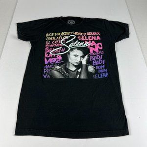 2019 Selena Mercandise Band Shirt Women's Small Black Faded Short Sleeve Tee